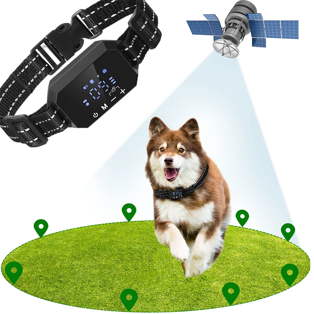 Ultimate GPS Wireless Dog Fence - Adjustable Shock & Vibration, 100-3300 Ft Range, Rechargeable Pet Containment Solution