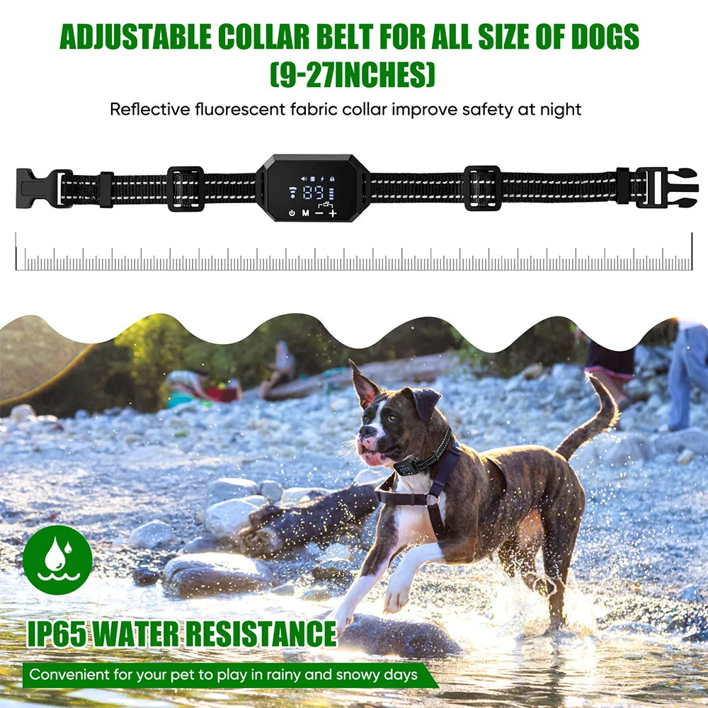 Ultimate GPS Wireless Dog Fence - Adjustable Shock & Vibration, 100-3300 Ft Range, Rechargeable Pet Containment Solution