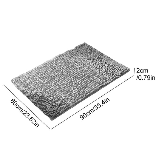 Dog Door Mat for Muddy Paws Absorbs Moisture and Dirt Mud Mat for Dogs Washable Entry Indoor Door Mat Quick Dry Pet Rug Chenille