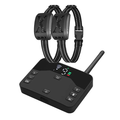 Ultimate Wireless Electric Fence & Anti-Bark Training Collar for Dogs - Adjustable Vibration & Shock Control