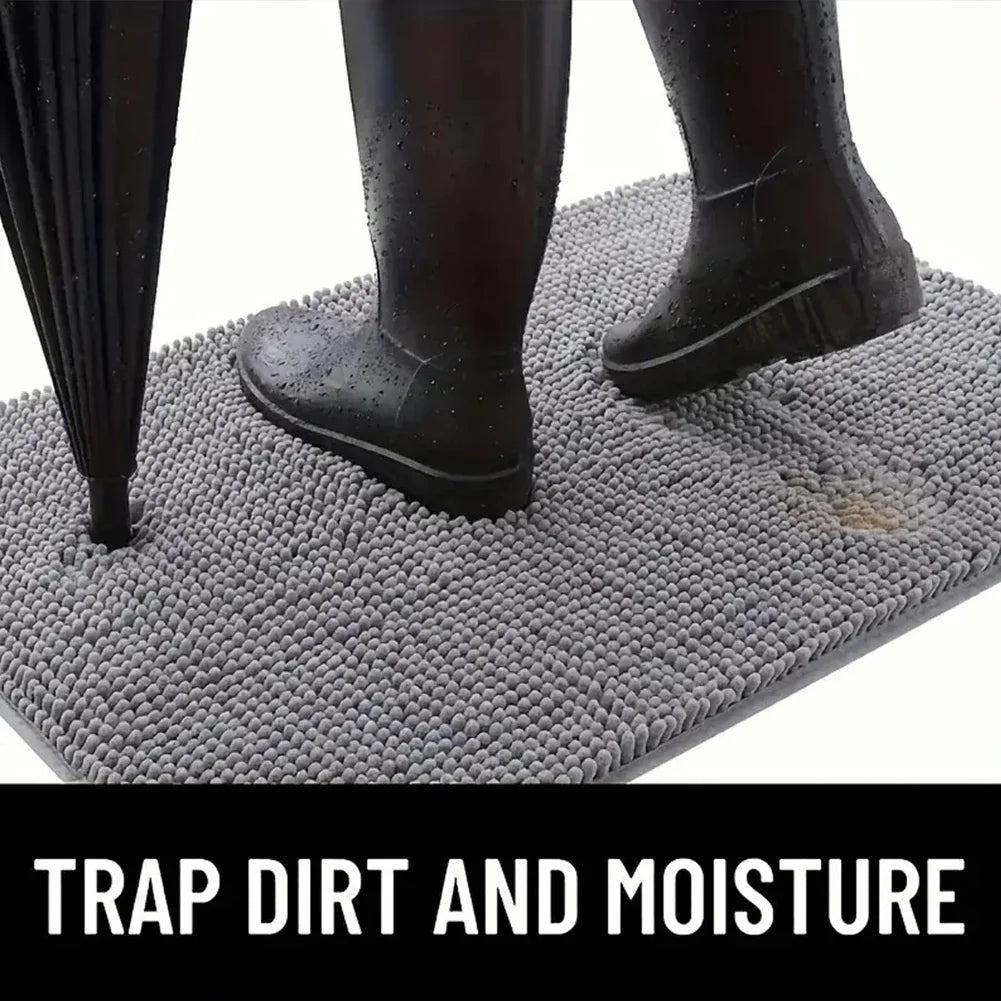 Dog Door Mat for Muddy Paws Absorbs Moisture and Dirt Mud Mat for Dogs Washable Entry Indoor Door Mat Quick Dry Pet Rug Chenille