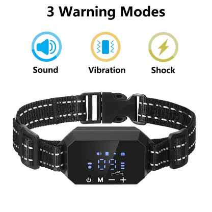 Ultimate GPS Wireless Dog Fence - Adjustable Shock & Vibration, 100-3300 Ft Range, Rechargeable Pet Containment Solution